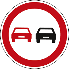 Sinal de Proibido Ultrapassar